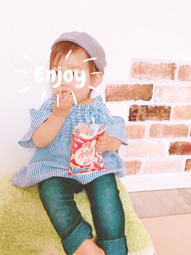 「おんなのこコーデ」｜「アイテム（アクセサリー）」を使った、___kancha.さん（キッズ・80cm）の春コーディネート