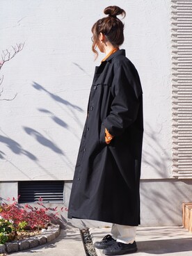AURALEE HIGH COUNT CLOTH BATTING LONG COATを使った人気ファッション