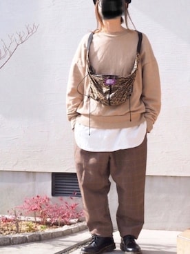 「SASQUATCHfabrix.（サスクワァッチファブリックス）のアイテム」を使った、haruaya77さん（レディース・154cm）の冬コーディネート