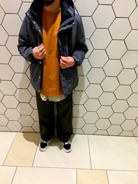 「URBAN RESEARCH（アーバンリサーチ）のアイテム（マウンテンパーカー）」を使った、ナガさん（メンズ・170cm）の冬コーディネート