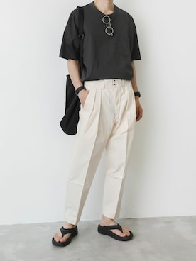 「CRAMSHELL（クラムシェル）のアイテム（ショルダーバッグ）」を使った、ATTACHMENT_22さん（メンズ・173cm）の秋コーディネート