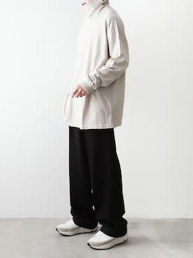 「KAZUYUKI KUMAGAI ATTACHMENT（カズユキクマガイアタッチメント）のアイテム（Tシャツ/カットソー）」を使った、ATTACHMENT_22さん（メンズ・173cm）の秋コーディネート