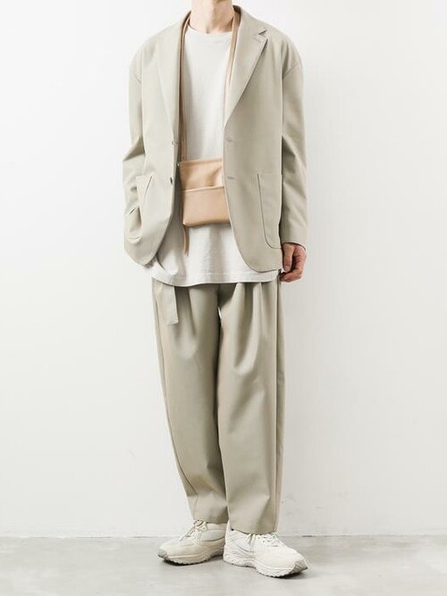 kumagai attachment ウールドレープラッピングコート3