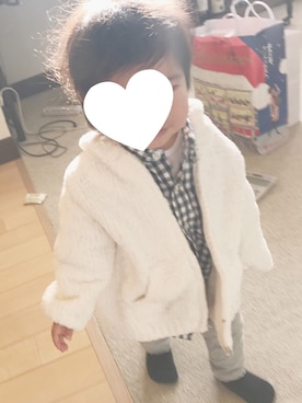 「元旦コーデ」｜べるさん（キッズ・70cm）の冬コーディネート