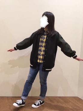 「RAG MACHINE（ラグマシーン）のアイテム（ジャケット/アウター）」を使った、リーナ・ベル♥さん（レディース・167cm）の春コーディネート