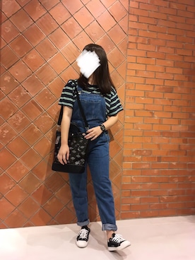 「BACK NUMBER（バックナンバー）のアイテム（サロペット/オーバーオール）」を使った、リーナ・ベル♥さん（レディース・167cm）の春コーディネート