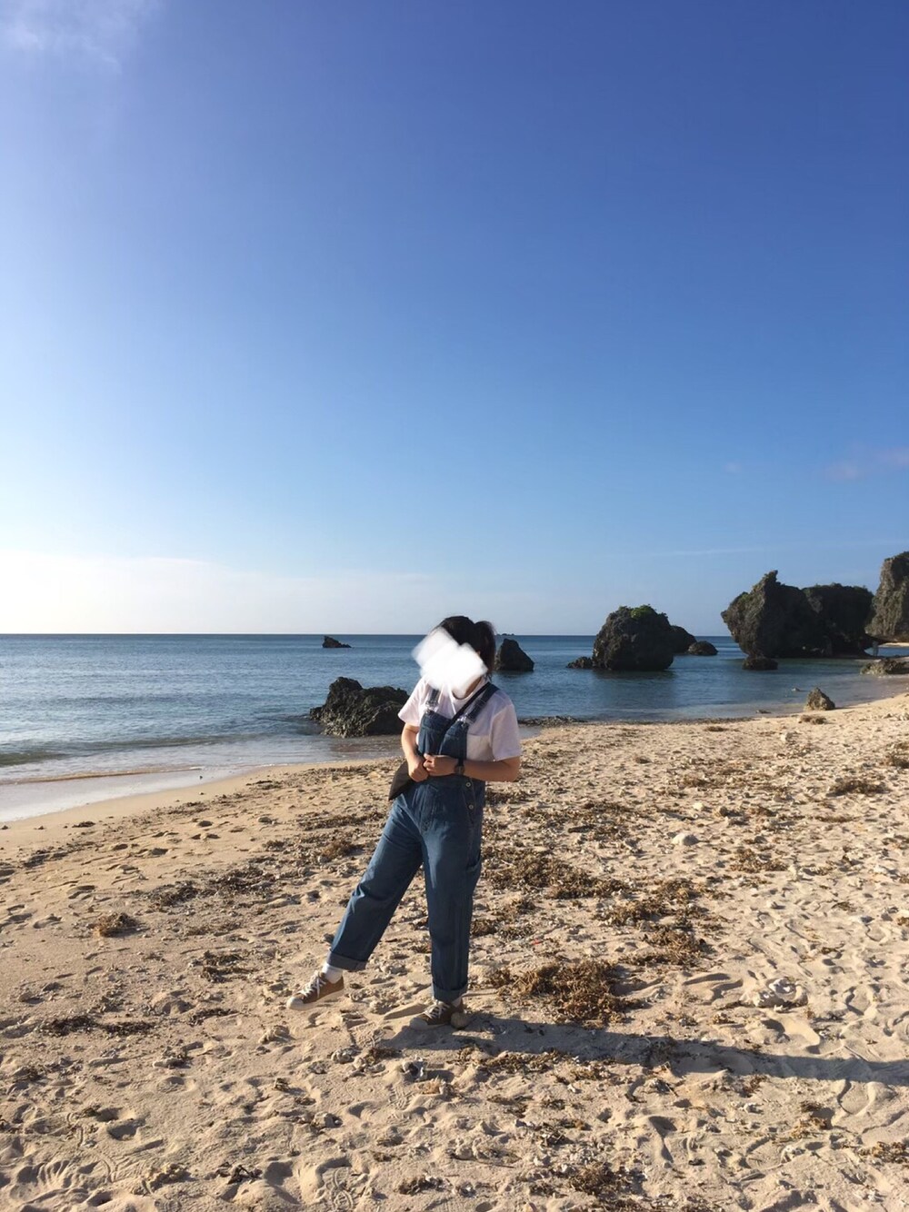 「無印良品、MUJI、シンプル、着回しコーデ」｜「無印良品のアイテム（Tシャツ/カットソー、ホワイト系）」を使った、リーナ・ベル♥さん（レディース・167cm）の春コーディネートの1枚目の写真