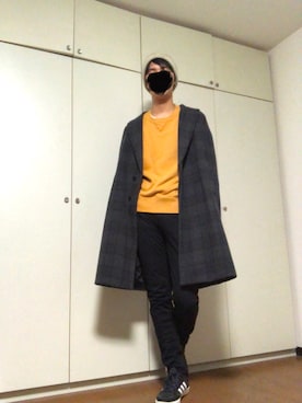 「CONVERSE（コンバース）のアイテム（ニットキャップ/ビーニー）」を使った、kazuki.tkさん（メンズ・181cm）の秋コーディネート