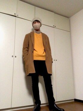 「CONVERSE（コンバース）のアイテム（ニットキャップ/ビーニー）」を使った、kazuki.tkさん（メンズ・181cm）の秋コーディネート