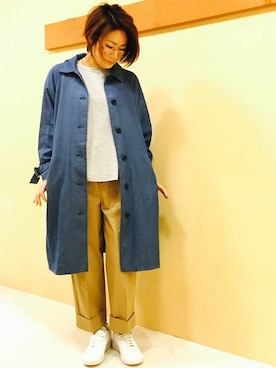 「LBC（エルビーシー）のアイテム（デニムジャケット）」を使った、KAOさん（レディース・164cm）の冬コーディネート