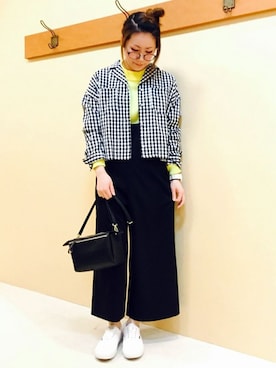 「LBC（エルビーシー）のアイテム（オールインワン・サロペット）」を使った、KAOさん（レディース・164cm）の春コーディネート