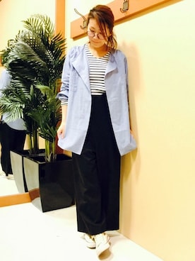 「LBC（エルビーシー）のアイテム（オールインワン・サロペット）」を使った、KAOさん（レディース・164cm）の春コーディネート