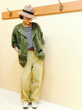 「LBC（エルビーシー）のアイテム」を使った、KAOさん（レディース・164cm）の春コーディネート