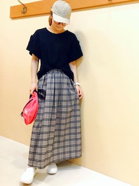 「anello（アネロ）のアイテム」を使った、KAOさん（レディース・164cm）の夏コーディネート