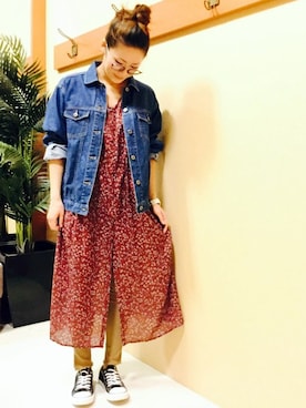 「LBC（エルビーシー）のアイテム（ジャケット/アウター）」を使った、KAOさん（レディース・164cm）の秋コーディネート
