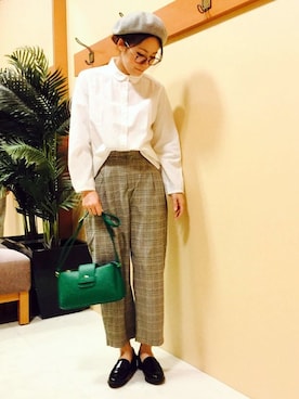 「LBC（エルビーシー）のアイテム（帽子）」を使った、KAOさん（レディース・164cm）の秋コーディネート