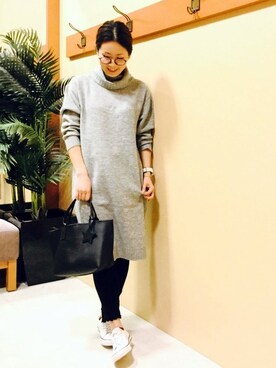 「LBC（エルビーシー）のアイテム（ワンピース/ドレス）」を使った、KAOさん（レディース・164cm）の秋コーディネート