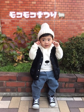 yuyuさん（キッズ・80cm）の冬コーディネート