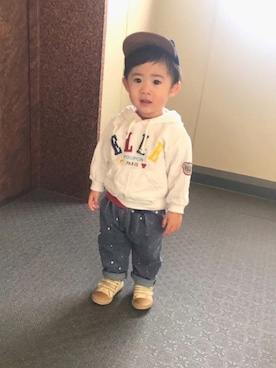 「レイヤードstyle」｜「アイテム（ラッピングキット）」を使った、yuyuさん（キッズ・80cm）の冬コーディネート