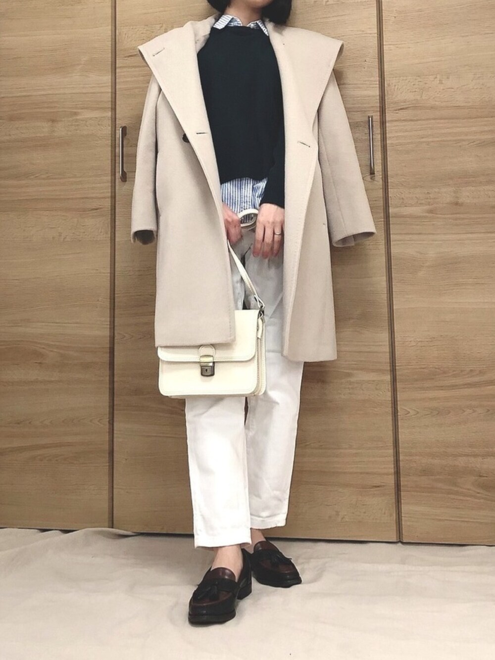 23区（ニジュウサンク）の「ウールアンゴラビーバー フーデッドコート