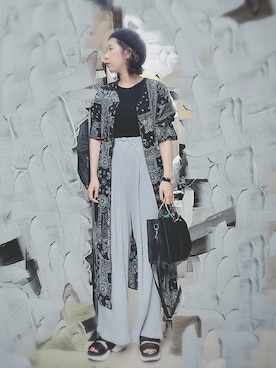 「SPINNS(スピンズ)のアイテム(シャツワンピース)」を使った、maiko☆さん(レディース・160cm)の秋コーディネート