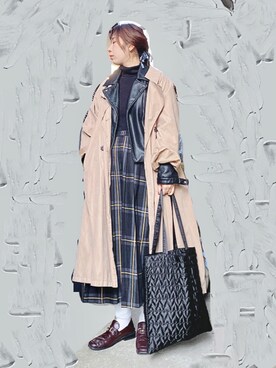 maiko☆さんの「WEGO/キルティングリバーシブル巾着トートバッグ」を使ったコーディネート