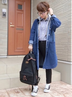 「CONVERSE（コンバース）のCONVERSE コンバース ジャック パーセル / JACK PURCEL（スニーカー）」を使った、aaachan♡*さん（レディース・150cm）の春コーディネート