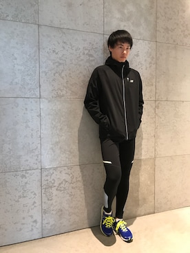 「NEW BALANCE（ニューバランス）のアイテム（ジャケット/アウター）」を使った、NewBalanceHARAJUKUさん（メンズ・178cm）の冬コーディネート
