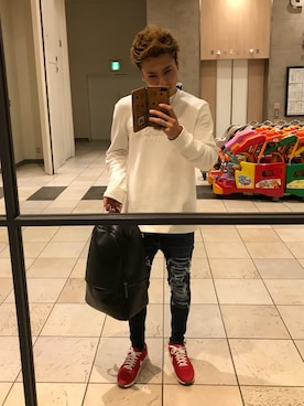 「アイテム（ピアス（両耳用））」を使った、けんたさん（メンズ・175cm・20代）の秋コーディネート