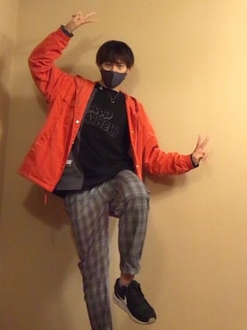 「niko and...（ニコアンド）のアイテム（その他アウター）」を使った、ズッキーさん（メンズ・175cm・20代）の春コーディネート