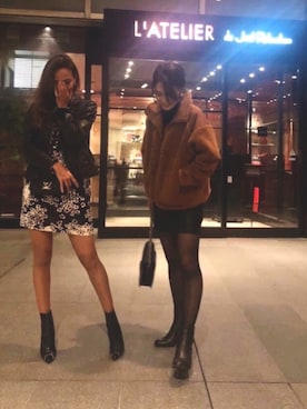 「archives（アルシーヴ）のアイテム（ブルゾン）」を使った、NENE さん（レディース・163cm）の秋コーディネート