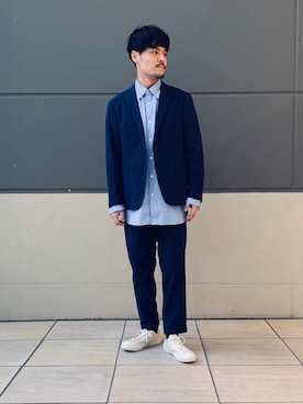 「レイヤードstyle」｜under170mensstylingさん（メンズ・165cm）の冬コーディネート