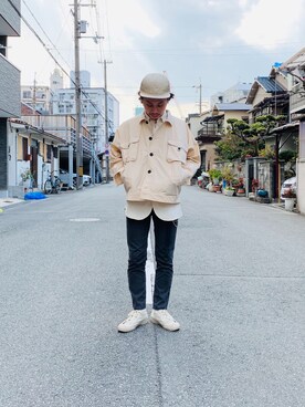 「O project（オープロジェクト）のアイテム（ジャケット/アウター）」を使った、under170mensstylingさん（メンズ・165cm）の春コーディネート