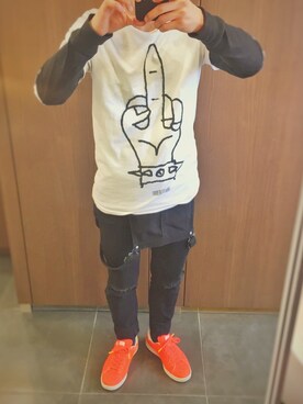 「H&M（エイチ・アンド・エム）のアイテム（サロペット/オーバーオール）」を使った、DoNG6さん（メンズ・163cm）の春コーディネート