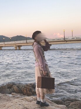 「moi tytto（モイテュット）のアイテム（帽子）」を使った、𝚜𝚊𝚝𝚘さん（レディース・154cm）の秋コーディネート