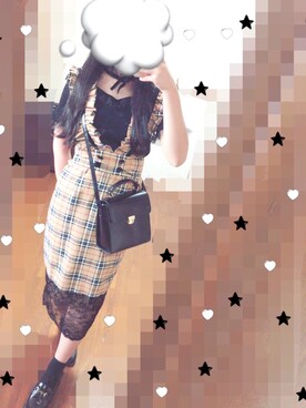 「Swankiss（スワンキス）のアイテム（トップス、ブラック系）」を使った、nne☺︎︎さん（レディース・160cm）の秋コーディネート