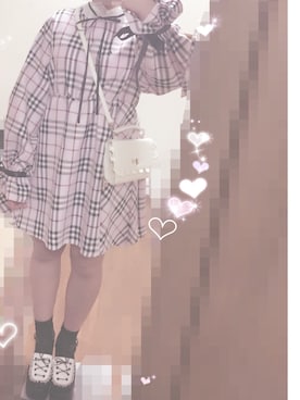 「mon Lily（モンリリィ）のアイテム」を使った、nne☺︎︎さん（レディース・160cm）の春コーディネート