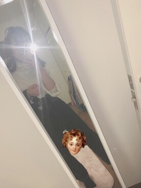 「SPINNS（スピンズ）のタートルケーブルニット（ニット/セーター、ホワイト系）」を使った、nne☺︎︎さん（レディース・160cm）の秋コーディネート