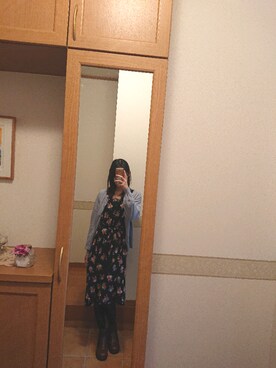 「Right-on（ライトオン）のアイテム（ワンピース/ドレス）」を使った、メピィさん（レディース・164cm）の冬コーディネート