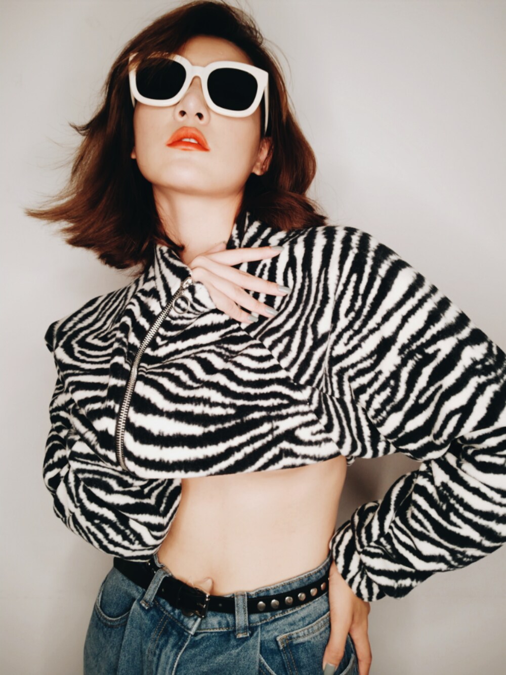 「Bershkaのアイテム（ブルゾン、ブラック系）」を使った、Sabrina小帆姐さん（レディース・170cm）の秋コーディネートの1枚目の写真