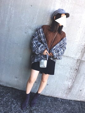 「NOのアイテム（帽子）」を使った、ﾐ_saki ‪さん（レディース・162cm）の秋コーディネート