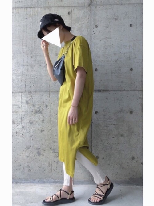 ﾐ Saki ユニクロのワンピース ドレスを使ったコーディネート Wear