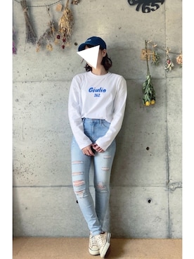 「H&M（エイチ・アンド・エム）のアイテム（その他パンツ）」を使った、ﾐ_saki ‪さん（レディース・162cm）の春コーディネート