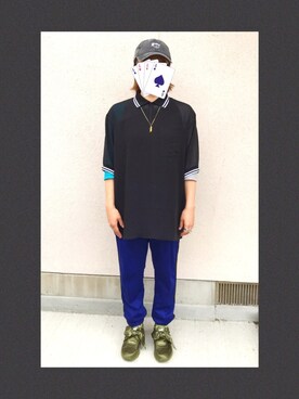 「MSGM（エムエスジーエム）のアイテム（パンツ）」を使った、SKNYさん（レディース・159cm）の春コーディネート