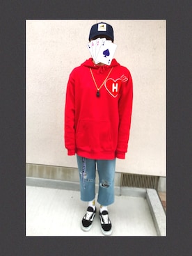 「AMBUSH（アンブッシュ）のアイテム（ブレスレット）」を使った、SKNYさん（レディース・159cm）の秋コーディネート