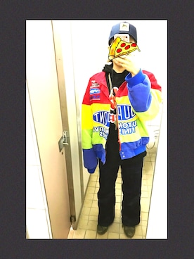 「レーシングジャケット」｜「アイテム（その他アウター）」を使った、SKNYさん（レディース・159cm）の秋コーディネート
