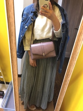 「FUN（ファン）のアイテム（ジャケット/アウター）」を使った、RiEさん（レディース・146cm）の春コーディネート