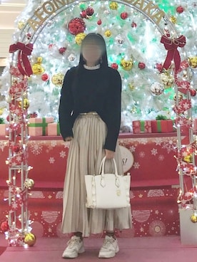 「フロントイン」｜MとDとJさん（レディース・160cm）の冬コーディネート