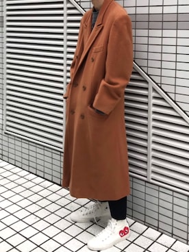 「GOSTAR DE FUGA（ゴスタール ジフーガ）のアイテム（スラックス）」を使った、かいさん（メンズ・177cm）の冬コーディネート