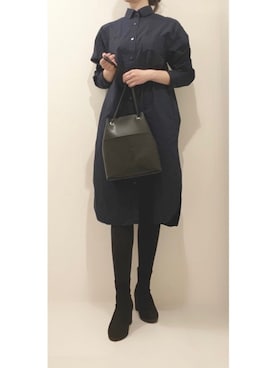 Banana Republic バナナリパブリック のシャツワンピースを使った人気ファッションコーディネート Wear
